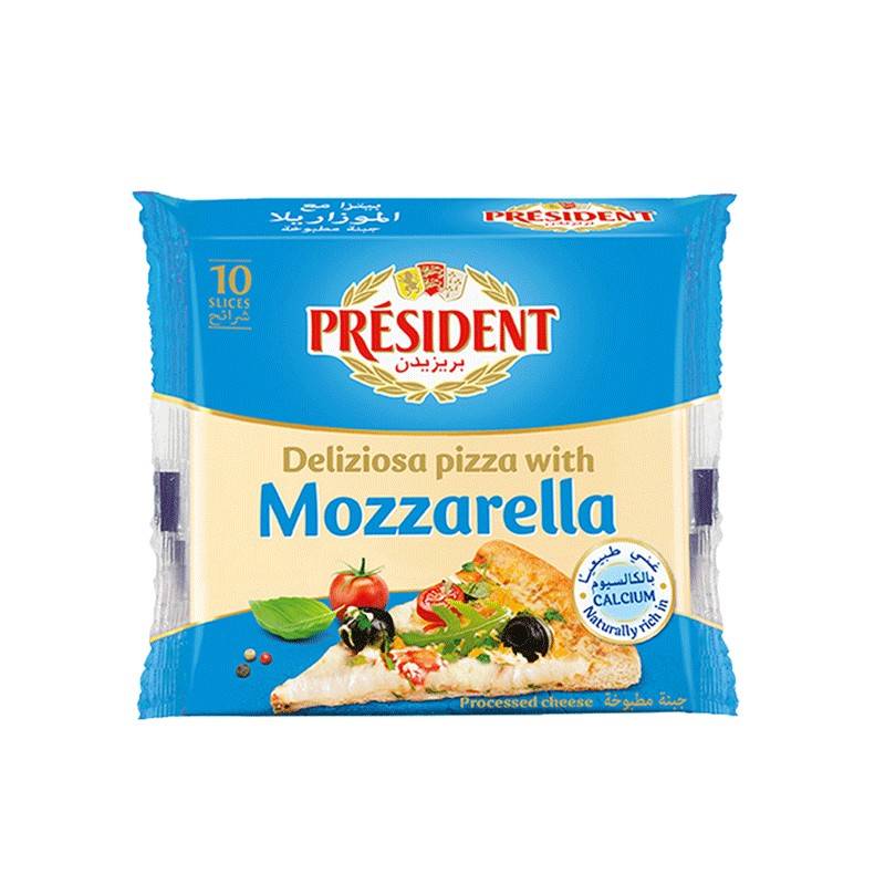 DAIRY PRODUCTS President Mozzarella Cheese Slices 200g