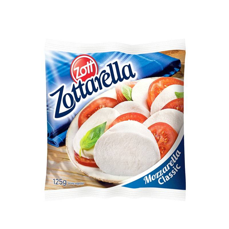 DAIRY PRODUCTS Zott Zottarella Mozzarella Classic Cheese Ball 125g